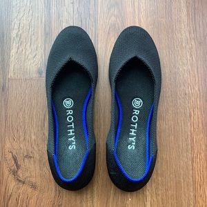 Rothy’s Black Flats Size 7